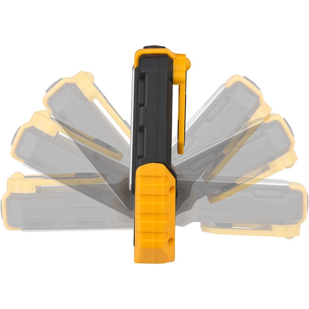 LED battery hand lamp HL DA 40 MH / robust battery work lamp with switch and integrated magnet 100 lm black