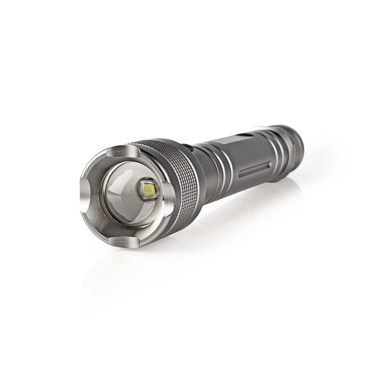 LED flashlight | Battery powered | 4.5 V DC | 10 W| 3x C/LR14 | Indicated luminous flux: 500 lm | Lighting range: 250 m | Beam angle: 9.5 °