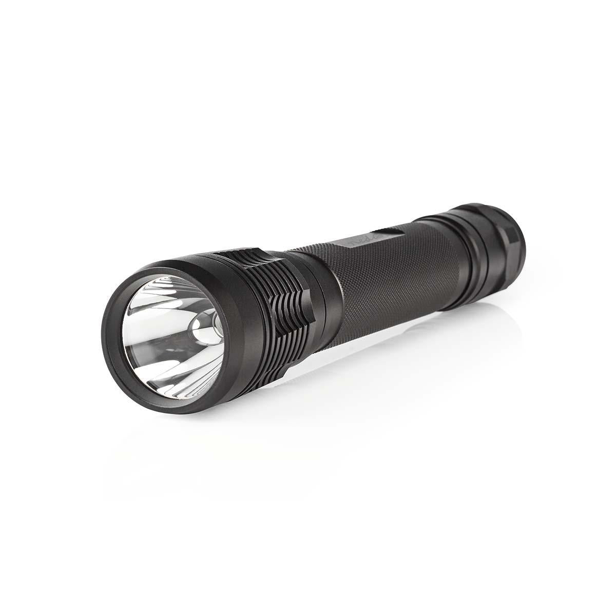 LED flashlight | Battery powered | 4.5 V DC | 10 W| 3x C/LR14 | Indicated luminous flux: 500 lm | Lighting range: 250 m | Beam angle: 9.5 °
