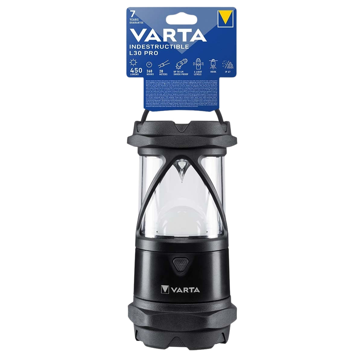LED flashlight | Battery powered | 6x AA/LR6 | Indicated luminous flux: 450 lm | Lighting range: 20 m | Beam angle: 360 °