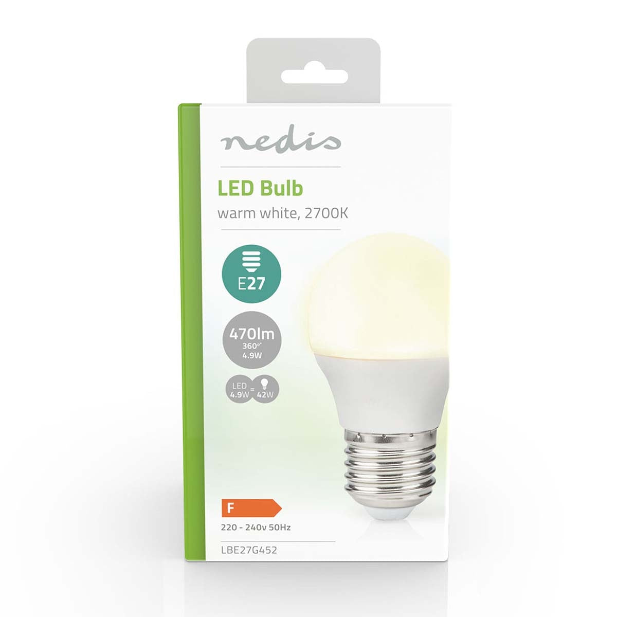 LED lamp E27 | G45 | 4.9 W| 470 lm | 2700 K| Warm White | Retro Style | Matte | 1 pc.
