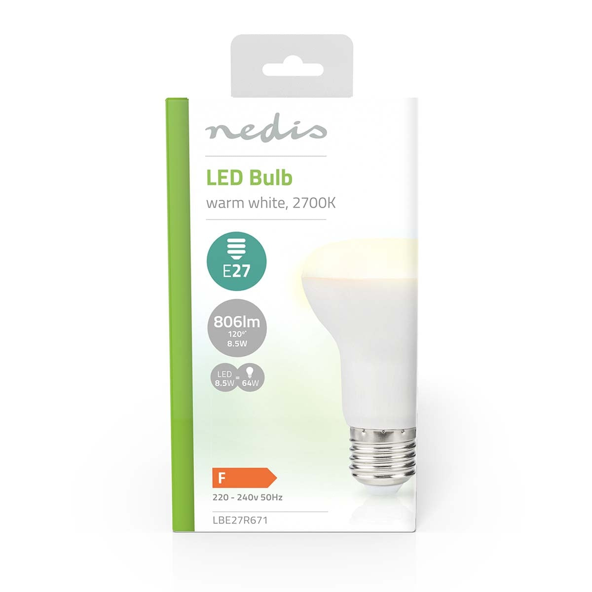 LED lamp E27 | R63 | 8.5 W| 806 lm | 2700 K| Warm White | Retro Style | Clear | 1 pc.