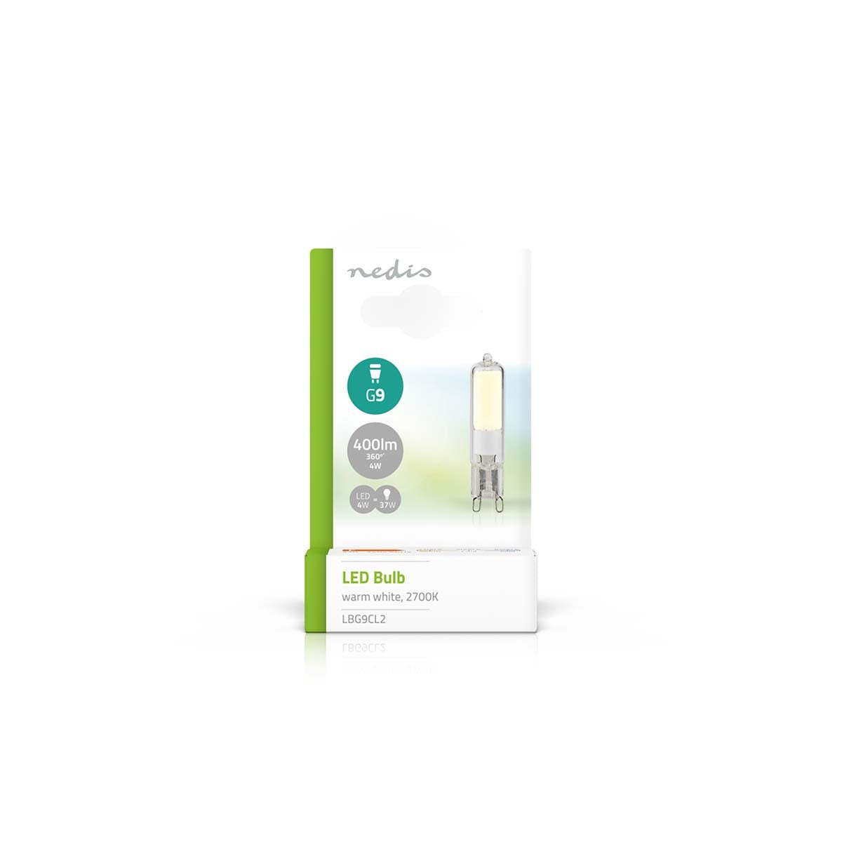 LED lamp G9 | 4 W| 400 lm | 2700 K| Warm White | Number of lamps in package: 1 pc.