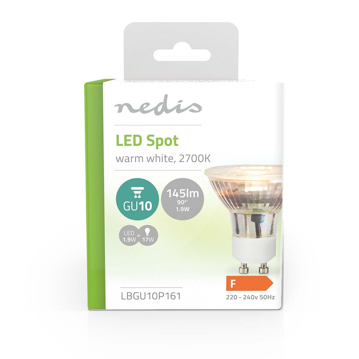LED lamp GU10 | Spot | 1.9 W| 145 lm | 2700 K| Warm White | Retro Style | 1 pc.