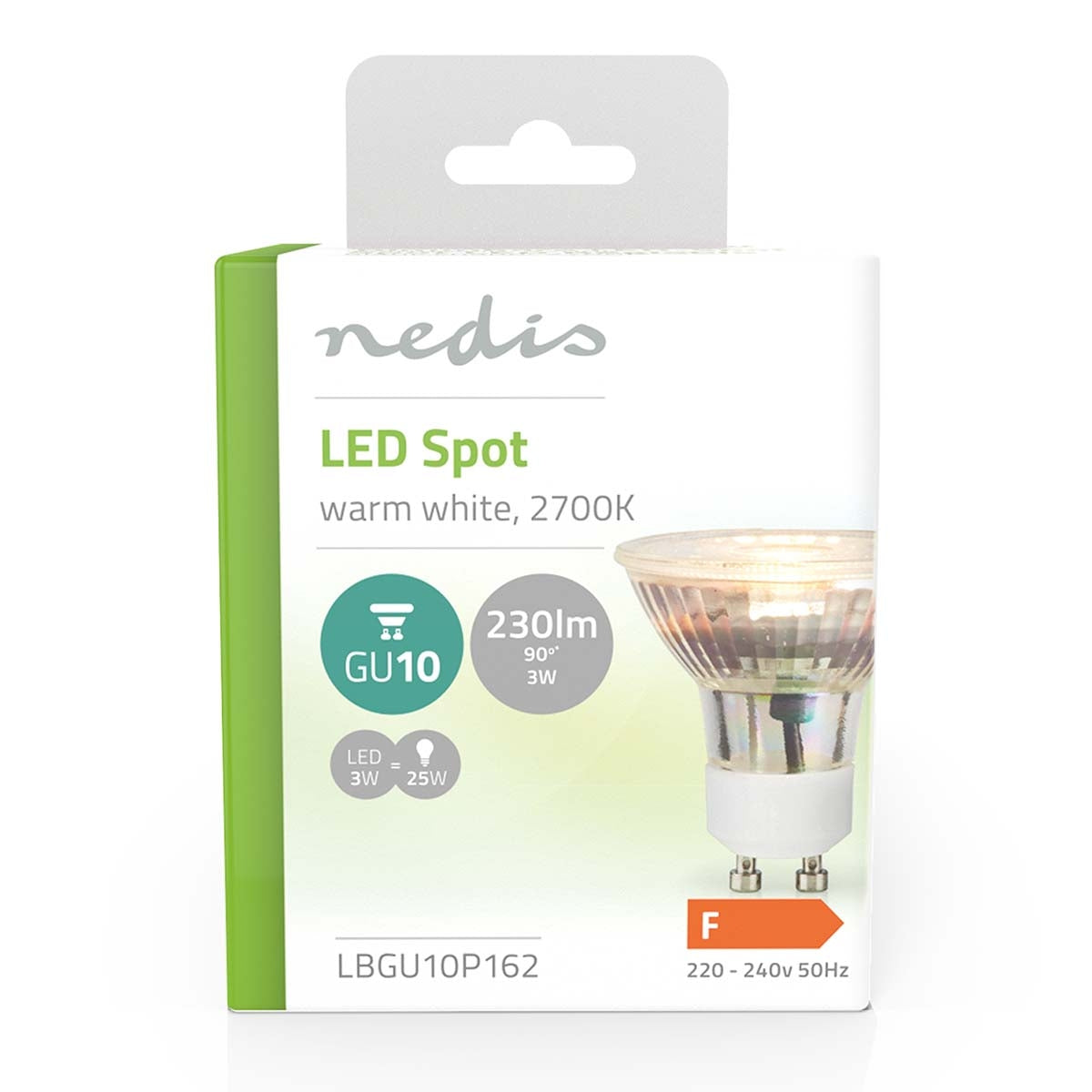 LED lamp GU10 | Spot | 3 W| 230 lm | 2700 K| Warm White | Retro Style | 1 pc.