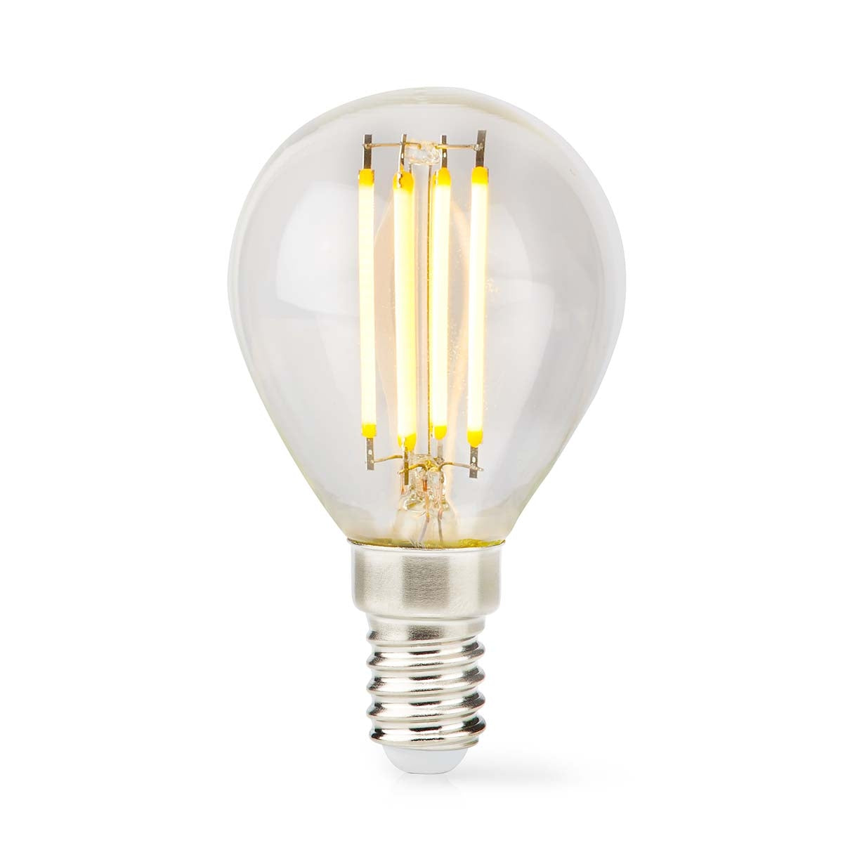 LED lamp Lamp E14 | G45 | 4.5 W| 470 lm | 2700 K| Dimmable | Warm White | Retro Style | 1 pc. | Clear