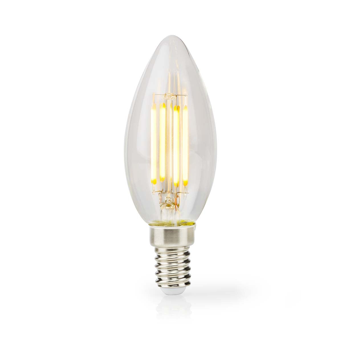 LED lamp Lamp E14 | Light | 4.5 W| 470 lm | 2700 K| Dimmable | Warm White | Retro Style | 1 pc. | Clear