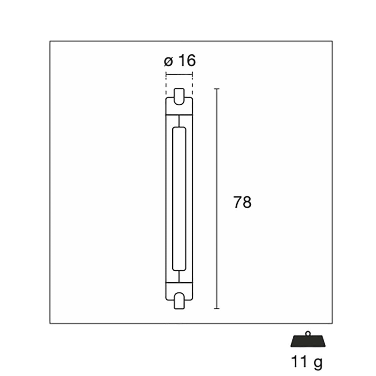 LED lamp R7S 6 W 615 lm 3000 K