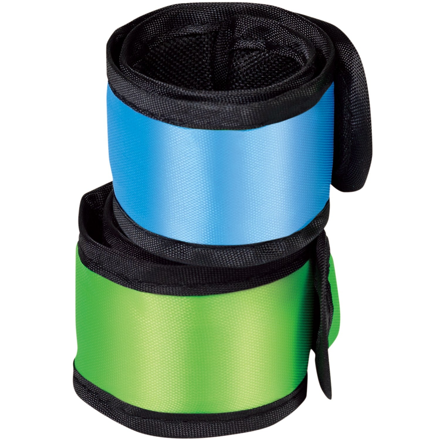 LED reflective tape Slap-wrap 2-pack Blue + Green