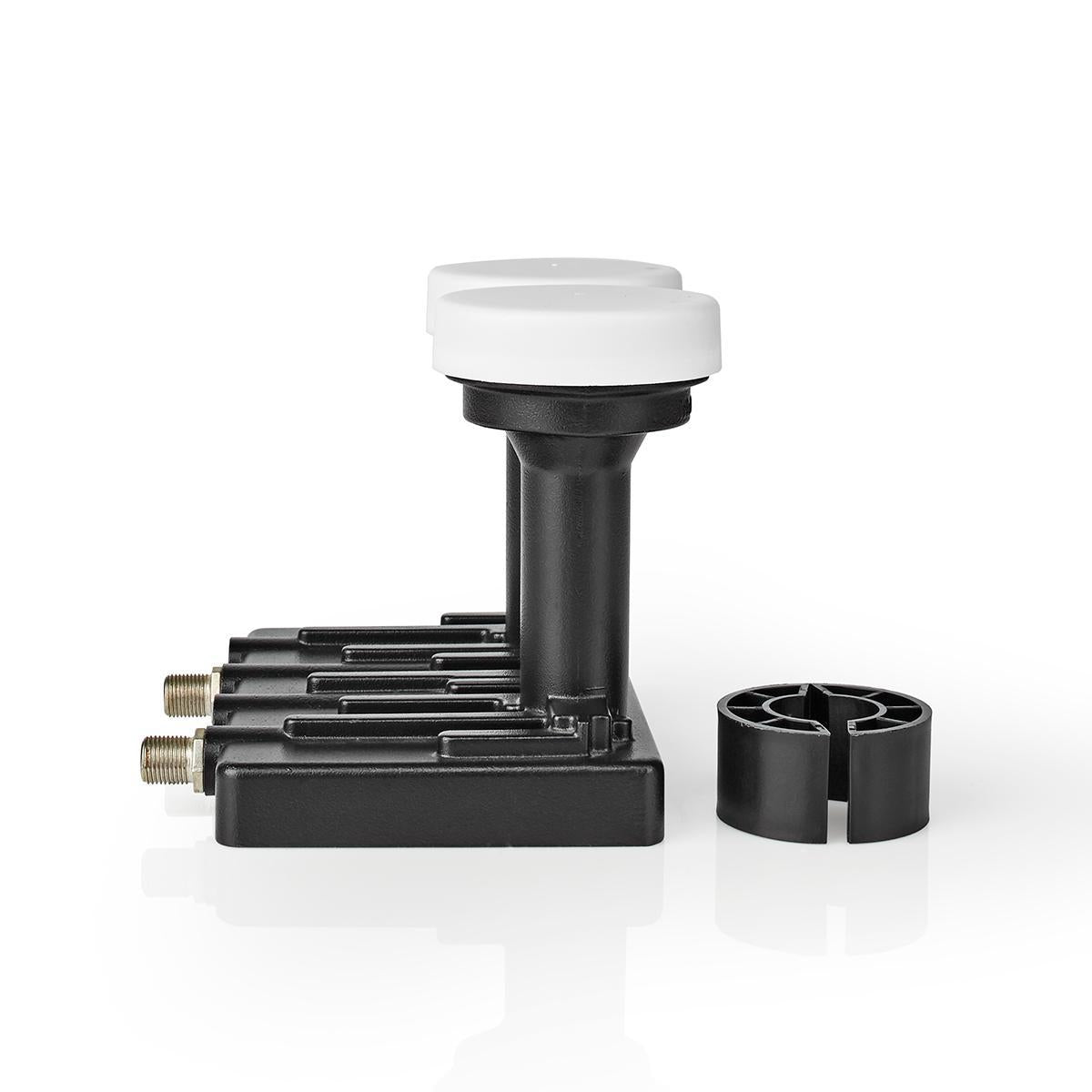 LNB | Twin Monoblock 6.0 ° | Output connection: 2x F-connector | Noise factor range: 0.85 dB | Conversion gain: 52 - 67 dB | Black | Fits: Astra+ / Hotbird