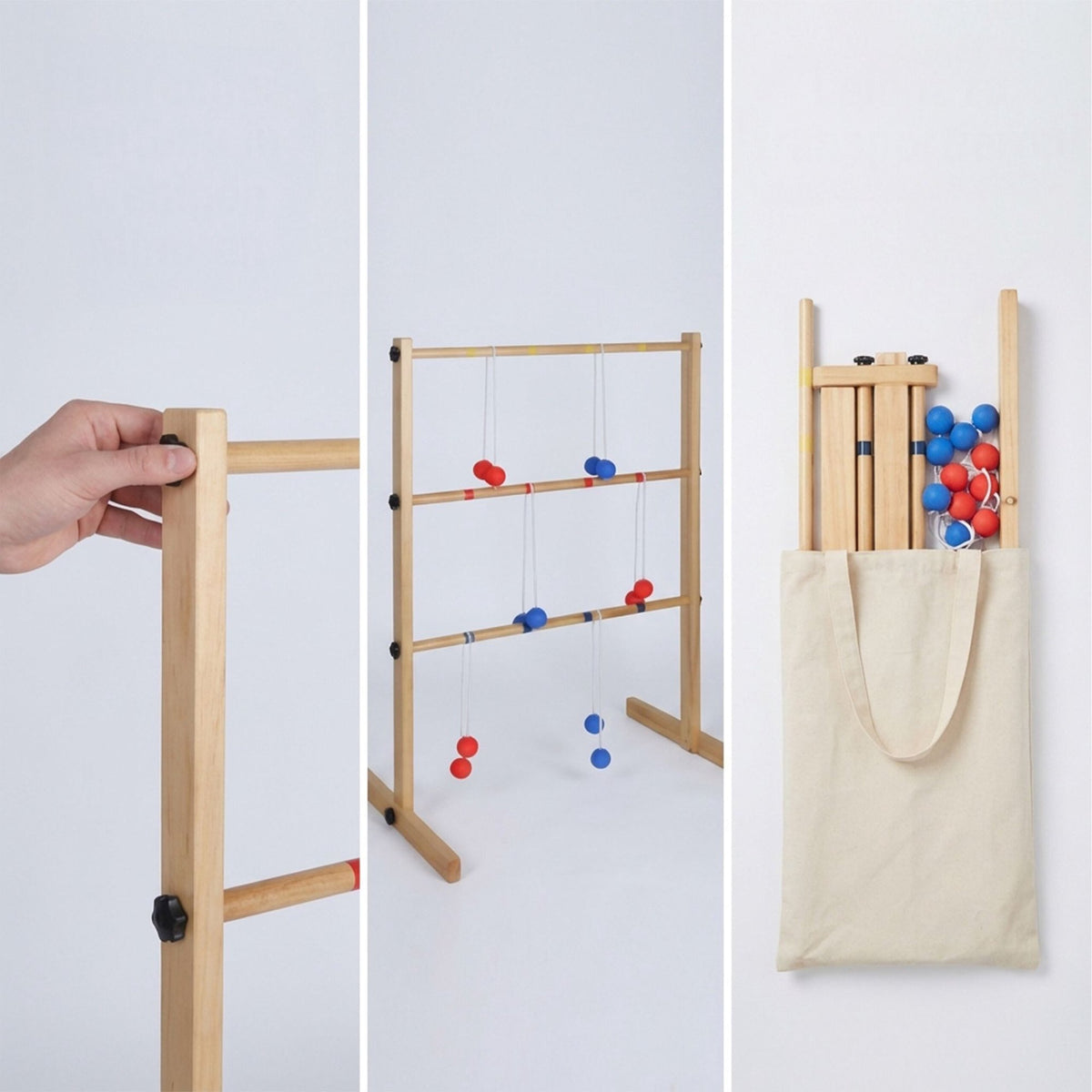 Ladder Golf Game with Pine Wood Frame