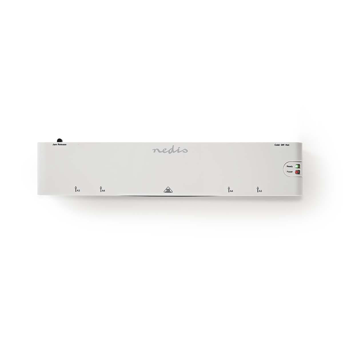 Laminator | Hot cold | A3 | 300 mm/min | Automatic shutdown | Power adapter | White