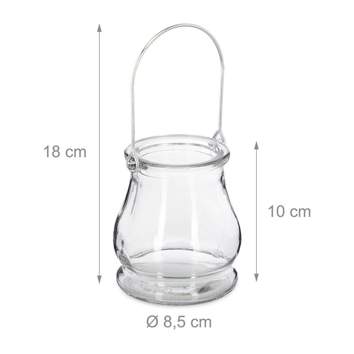 Lantern transparent set of 12