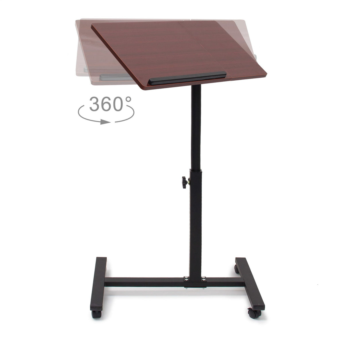 Laptop table wood adjustable height