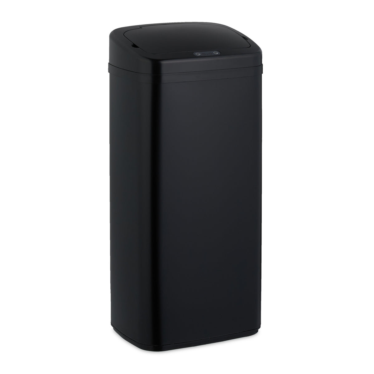 Large Black Steel Kitchen Bin with Sensor