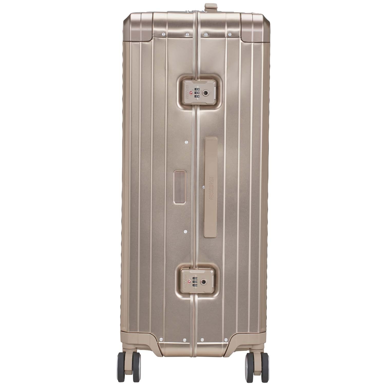 Large Bronze Aluminium Suitcase, Soundbox Design, 77 cm