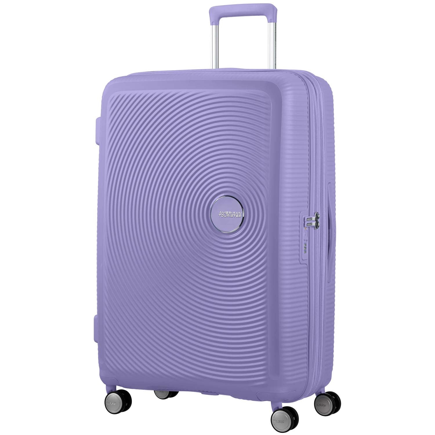 Large Lavender Expandable Suitcase, 77 cm