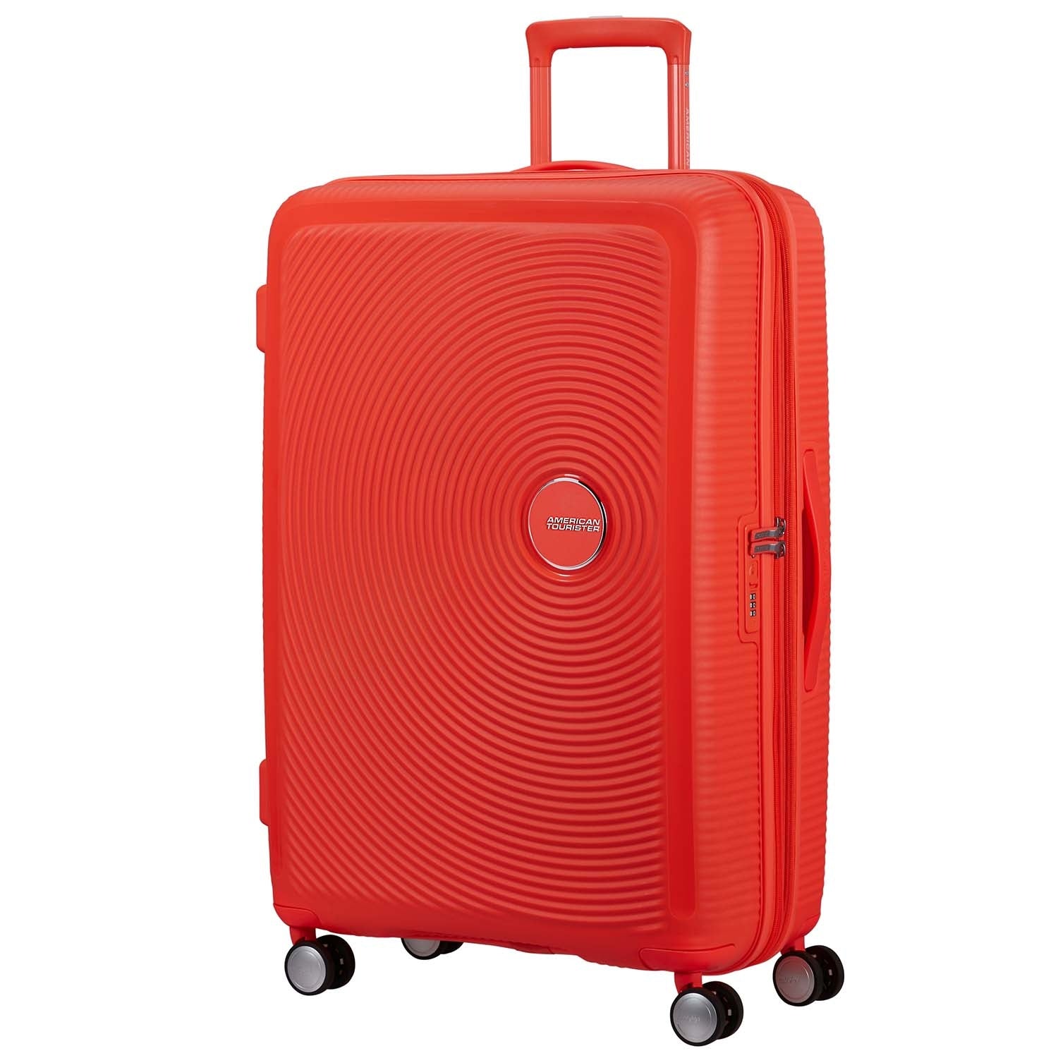 Large Neon Orange Soundbox Suitcase, 77 cm