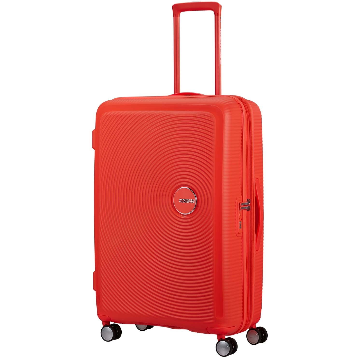 Large Neon Orange Soundbox Suitcase, 77 cm