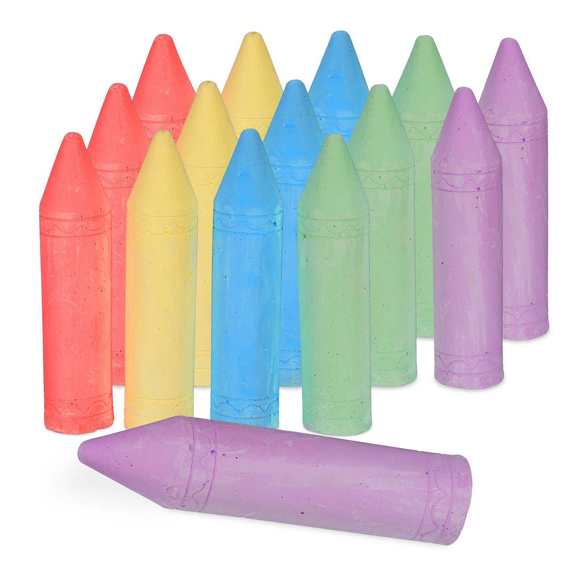 Large, Non-Toxic Chalk Set – 15 Bright Colors