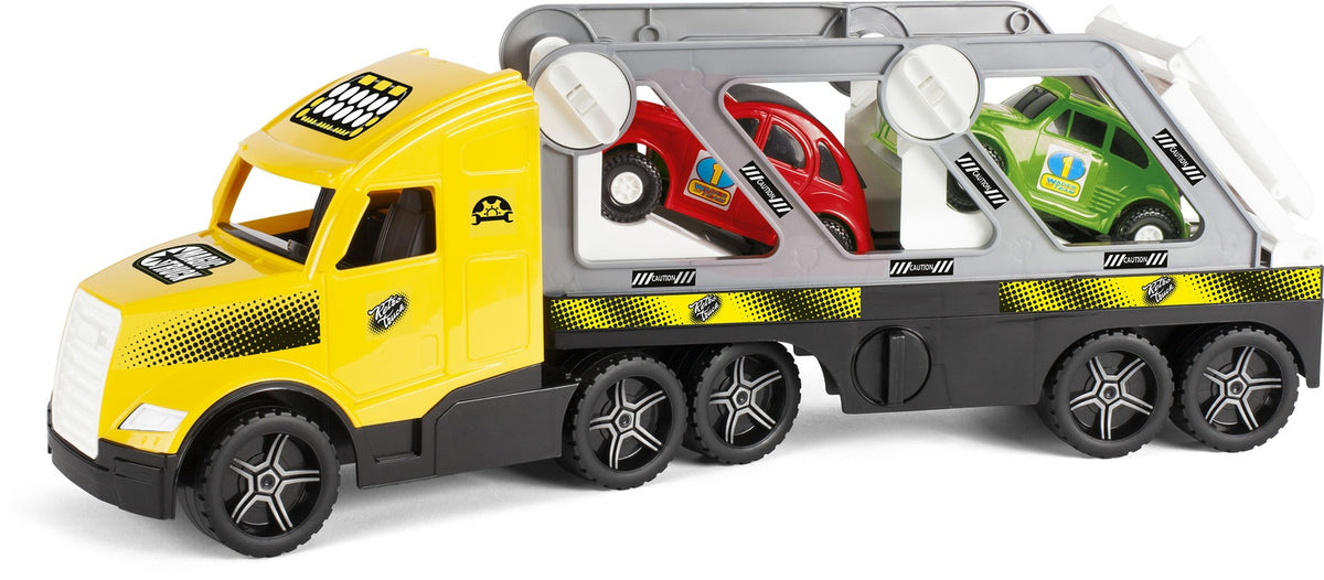 Large Wader Truck with Trailer & Retro Cars