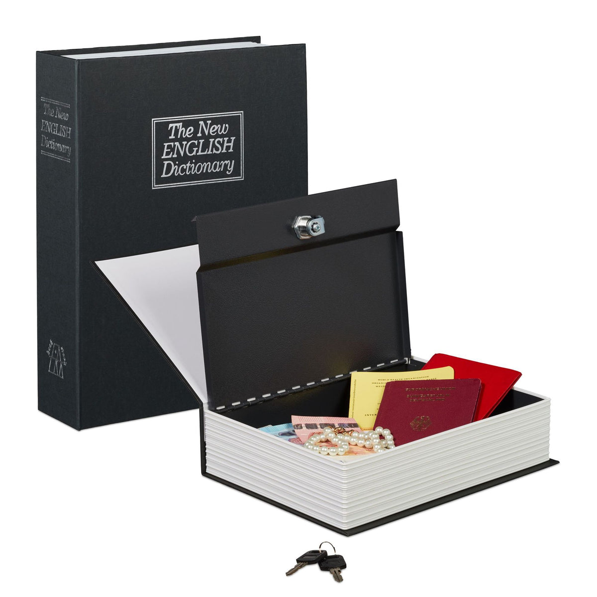 Large lockable book compartment