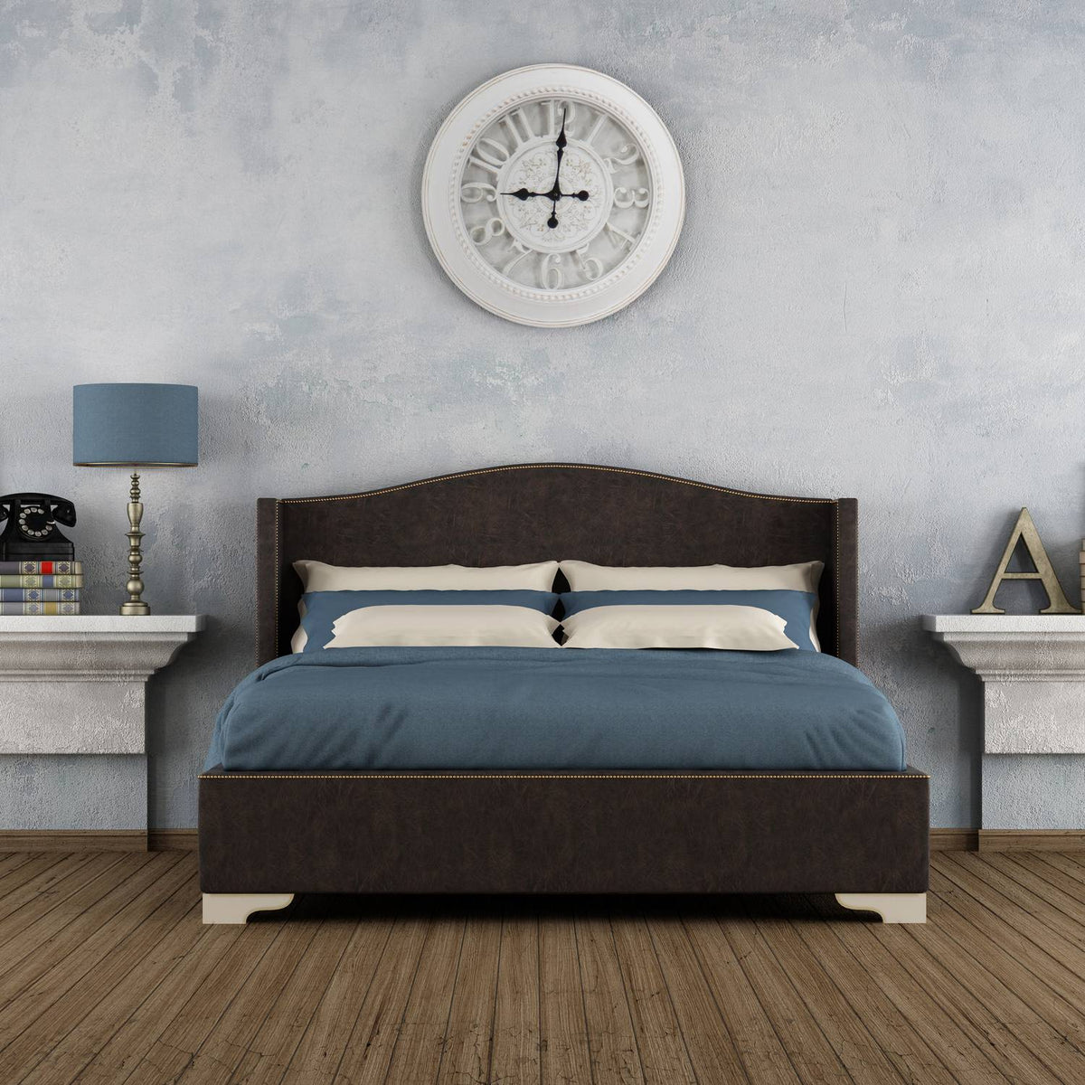 Large wall clock in nostalgic design