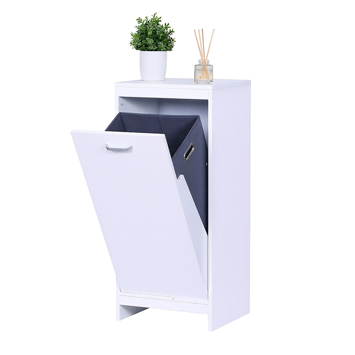Laundry Cabinet with 48L Bag – Moisture-Resistant