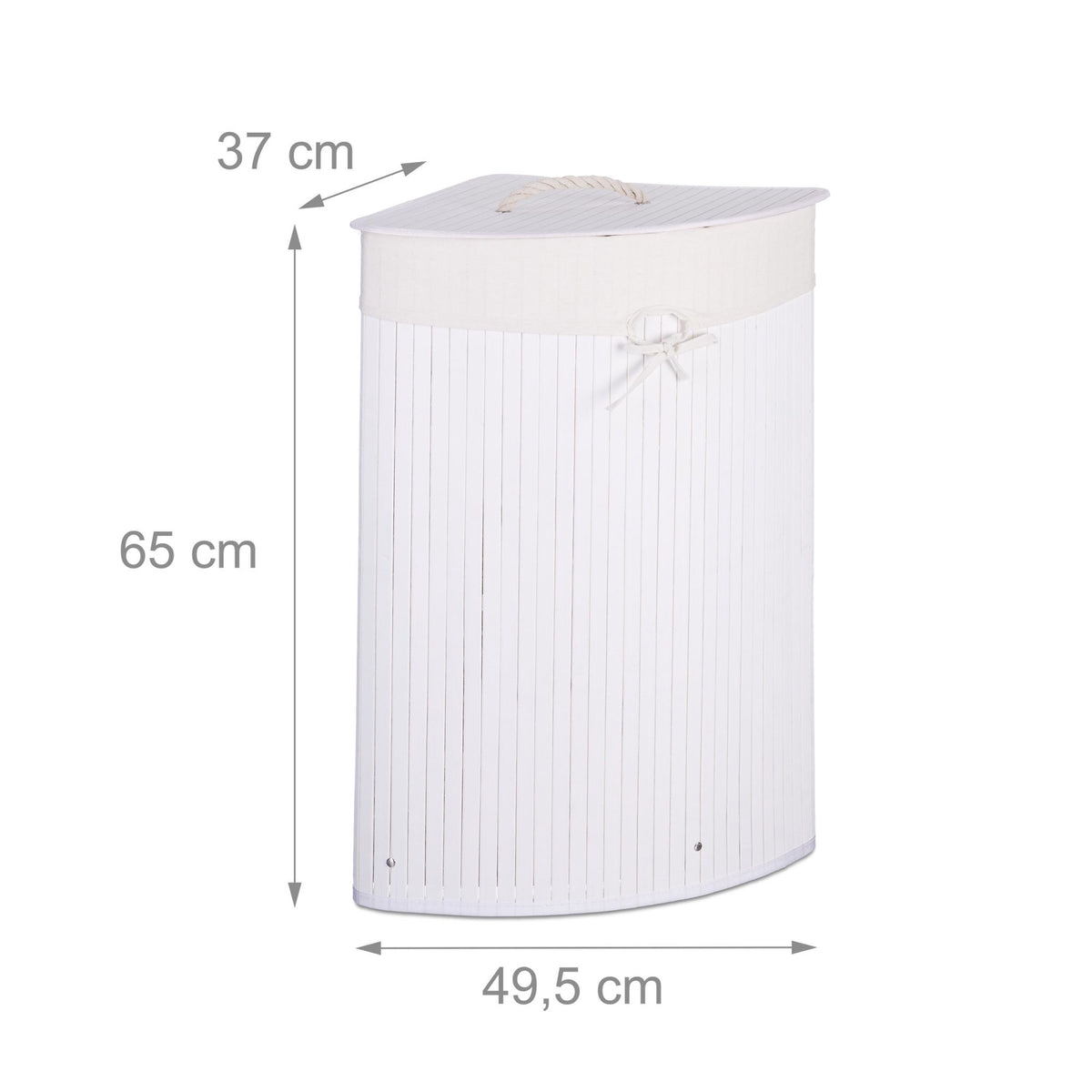 Laundry basket corner bamboo