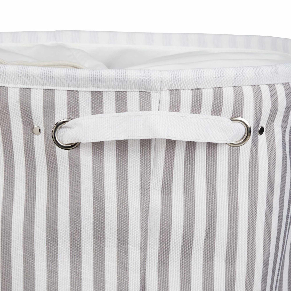 Laundry basket fabric with stripes