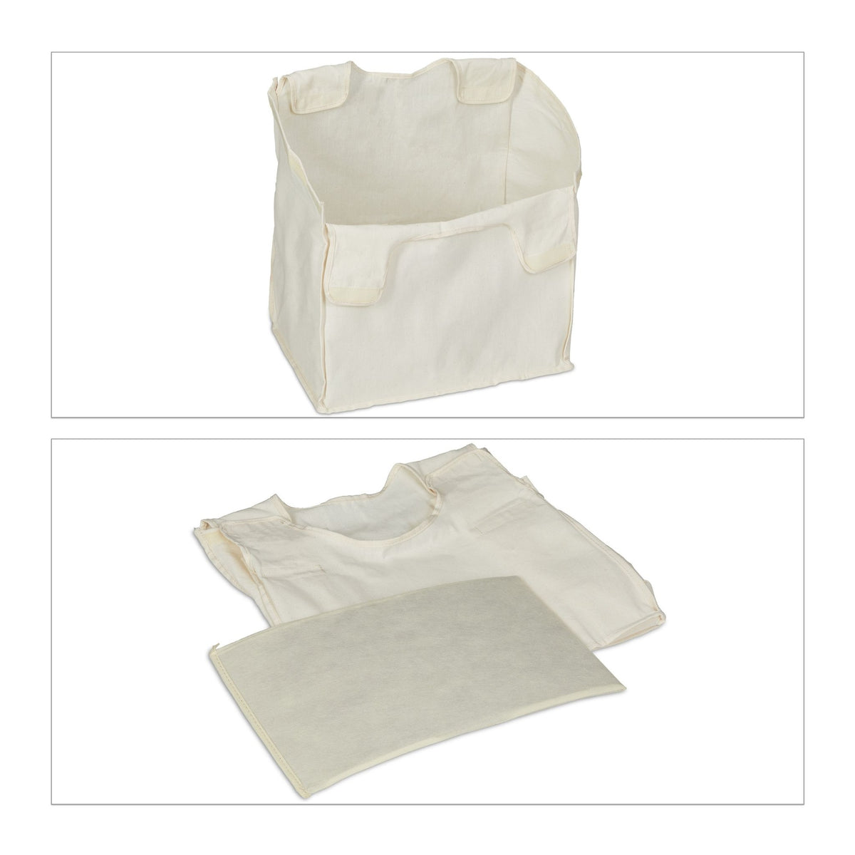 Laundry basket with bamboo shelf