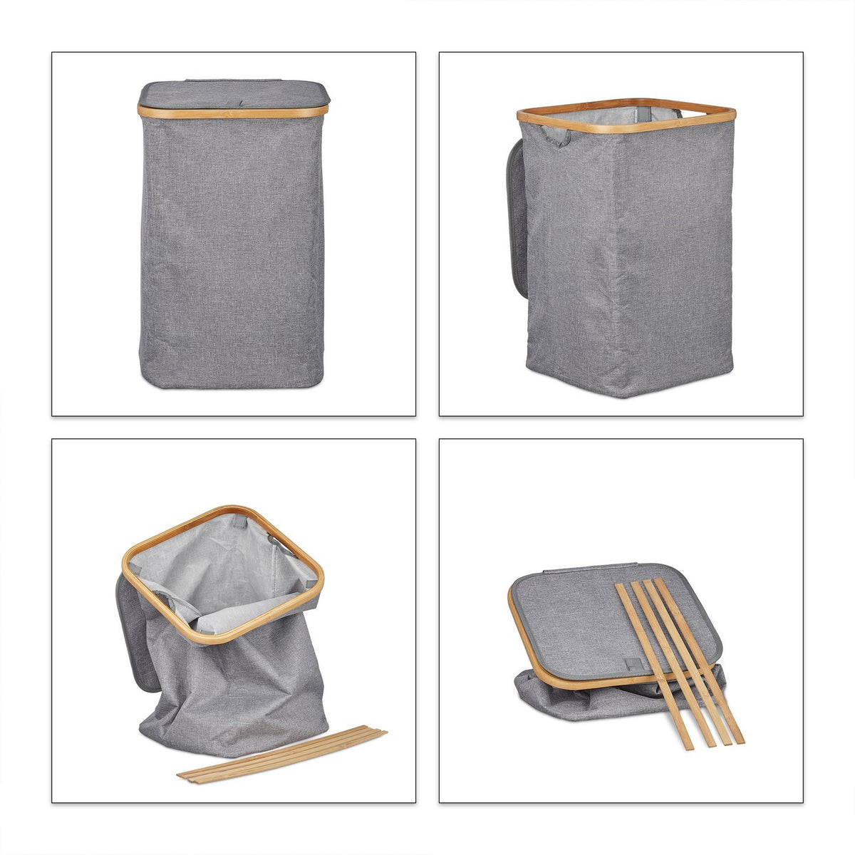 Laundry basket with lid square
