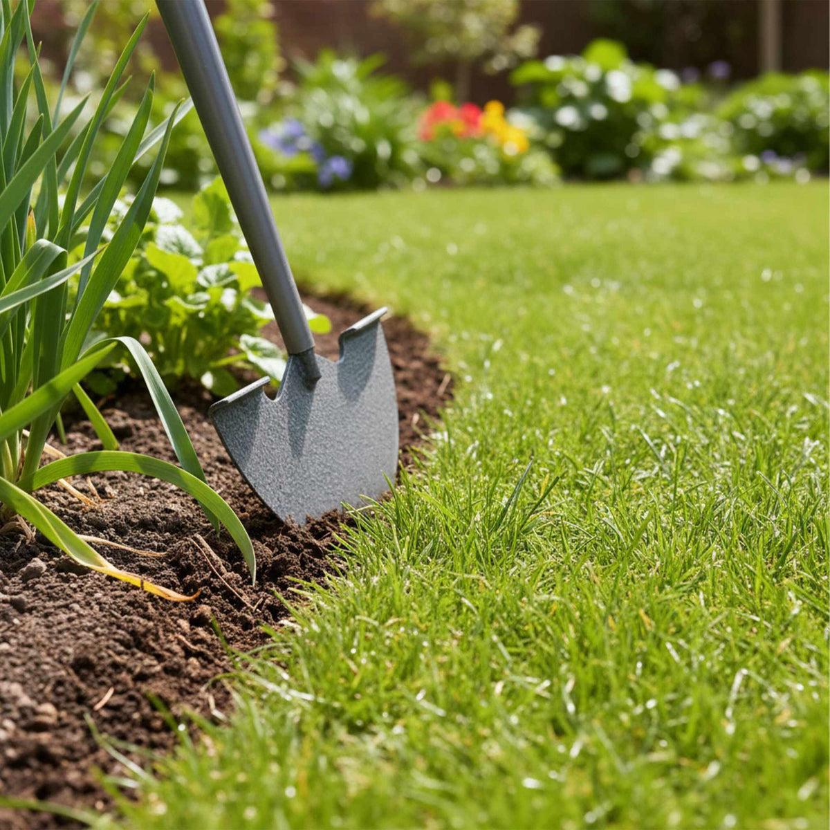 Lawn Edger with Long Handle – Steel & Plastic