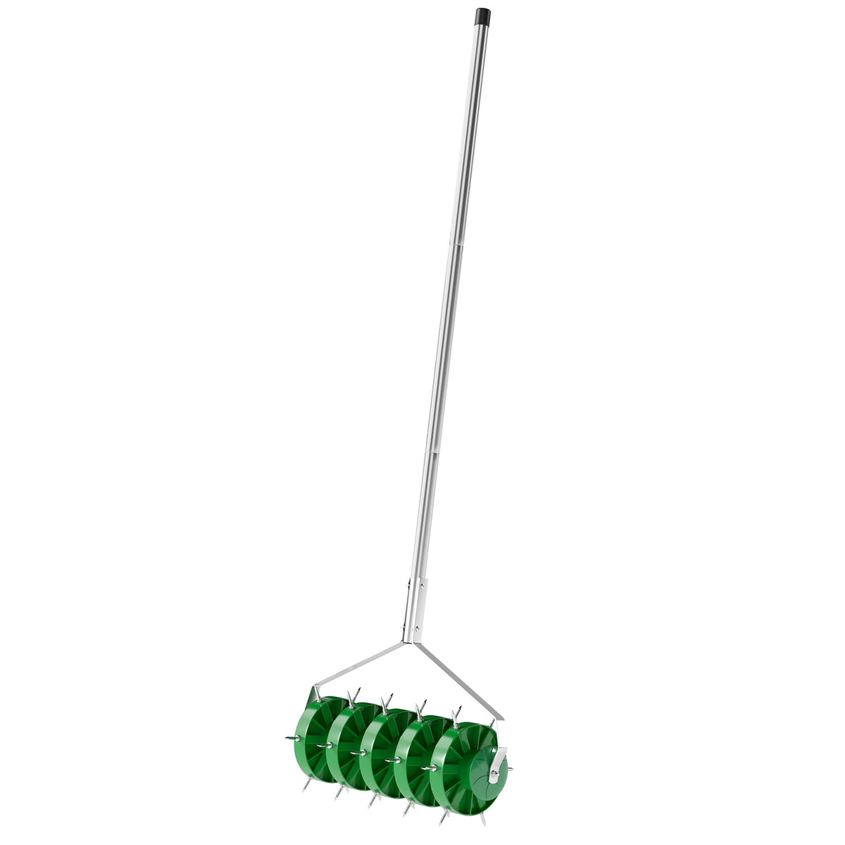 Lawn aerator for lawns 45cm wide manual lawn aerator with 30 iron spikes garden tools ground rail plug core, scarifier lawn woodpecker, lawn care for courtyards lawn |