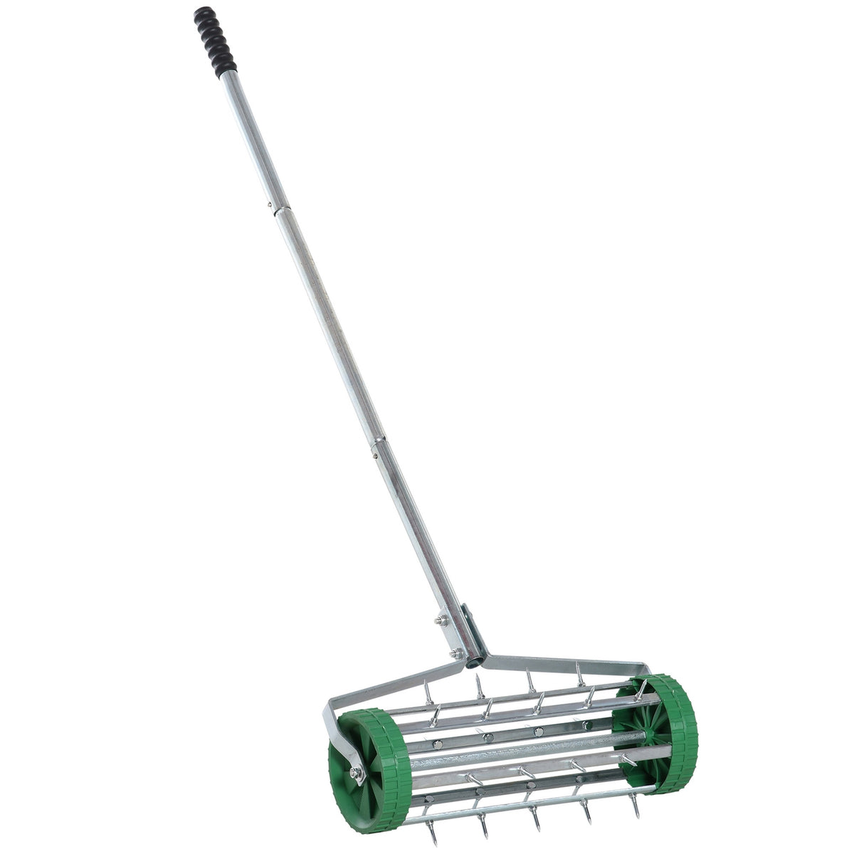 Lawn aerator, handle length, adjustable hand scarifier, lawn aeration, spiked roller lawn, rolling lawn aerator, maintain garden