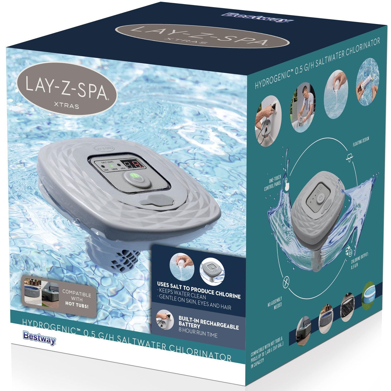 Lay-Z-Spa® Hydrogenic 0.5 g/h Saltwater Chlorinator