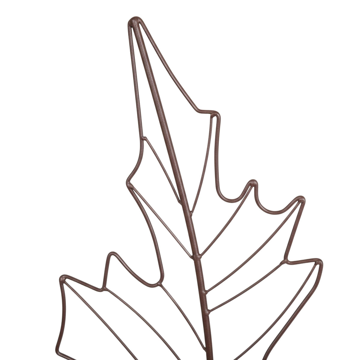 Leaf-Shaped Metal Trellis Set for Climbing Plants