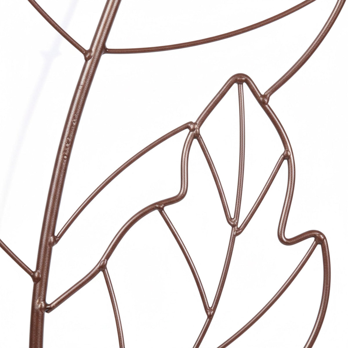 Leaf-Shaped Metal Trellis Set for Climbing Plants