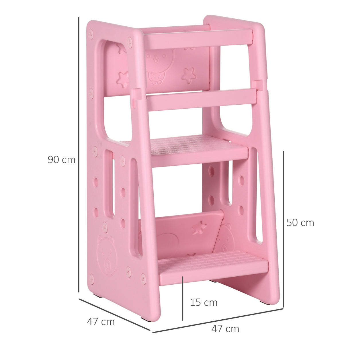 Learning Tower Children'S Step Stool In Montessori Style, Height Adjustable, Kitchen Aid, For 1.5-5 Years, Hdpe