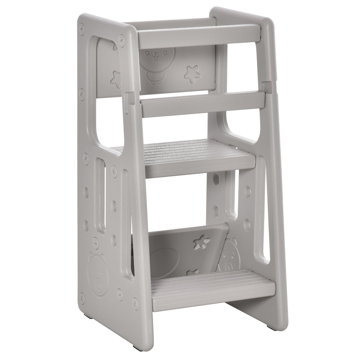 Learning Tower Children'S Step Stool, Montessori Learning Tower With Handles, Height-Adjustable Stool, Kitchen Helper For Children 1.5 To 5 Years