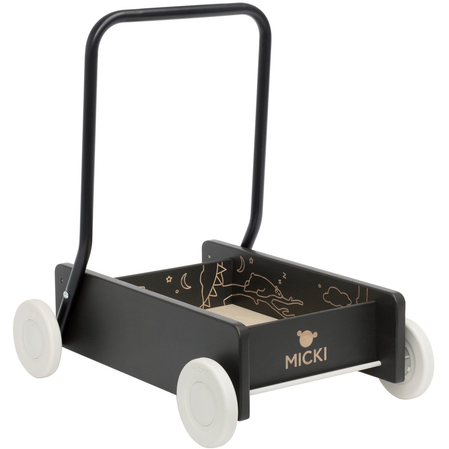 Learn to walk carriage black premium