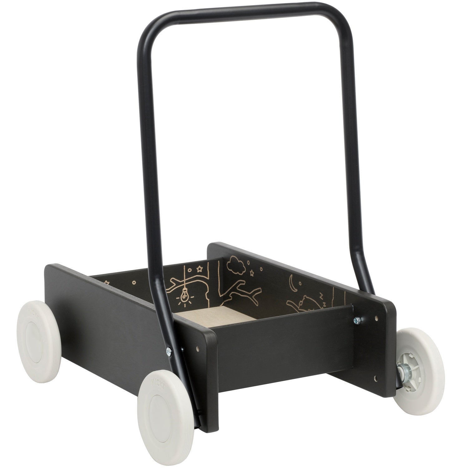 Learn to walk carriage black premium