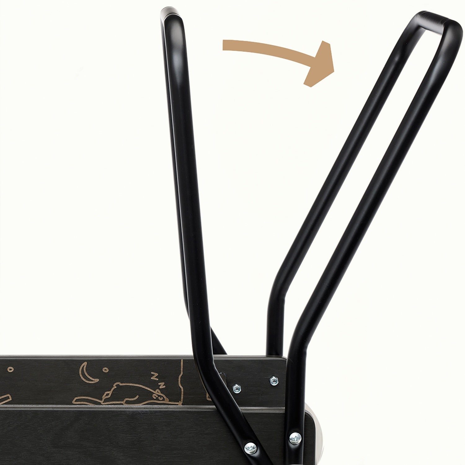 Learn to walk carriage black premium