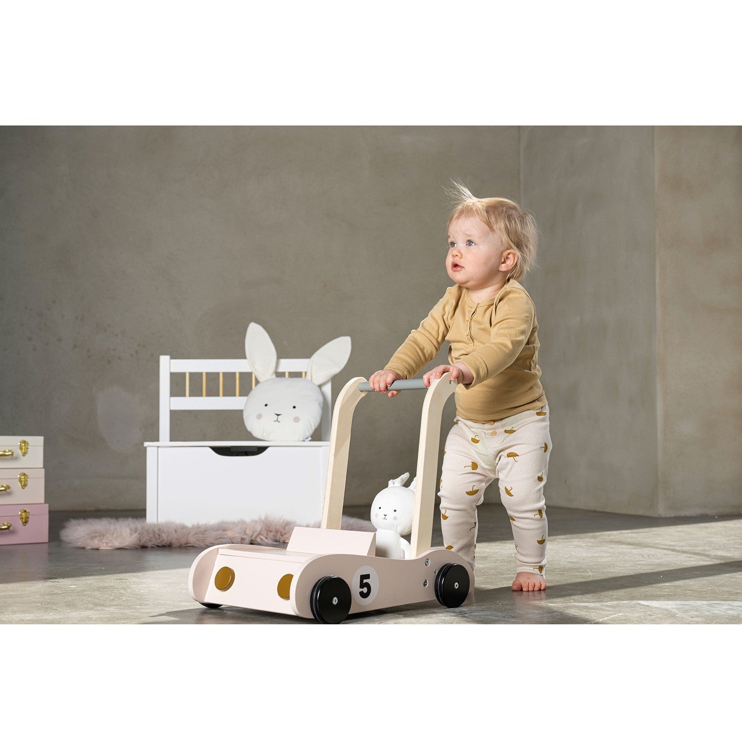 Learn-to-walk-cart bunny