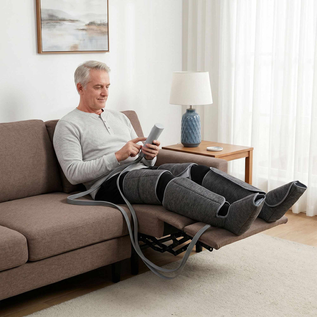Leg Compression Massager With Heat, 3 Modes, 3 Intensities