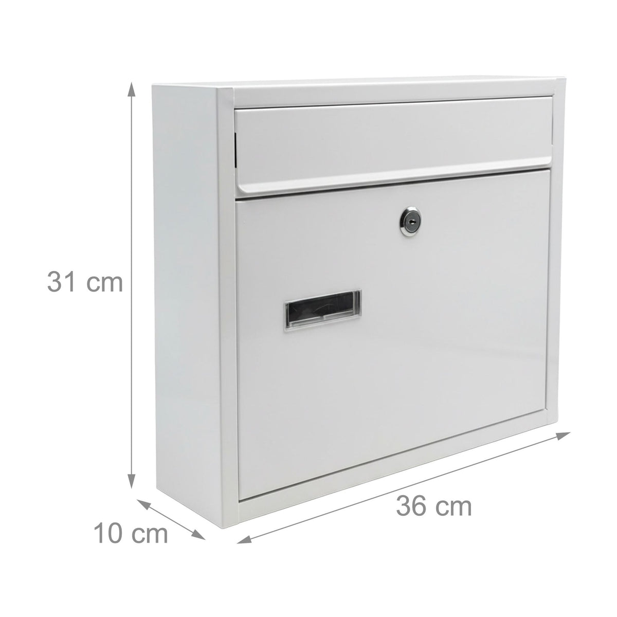 Letterbox, Wide Slot, Weatherproof Metal