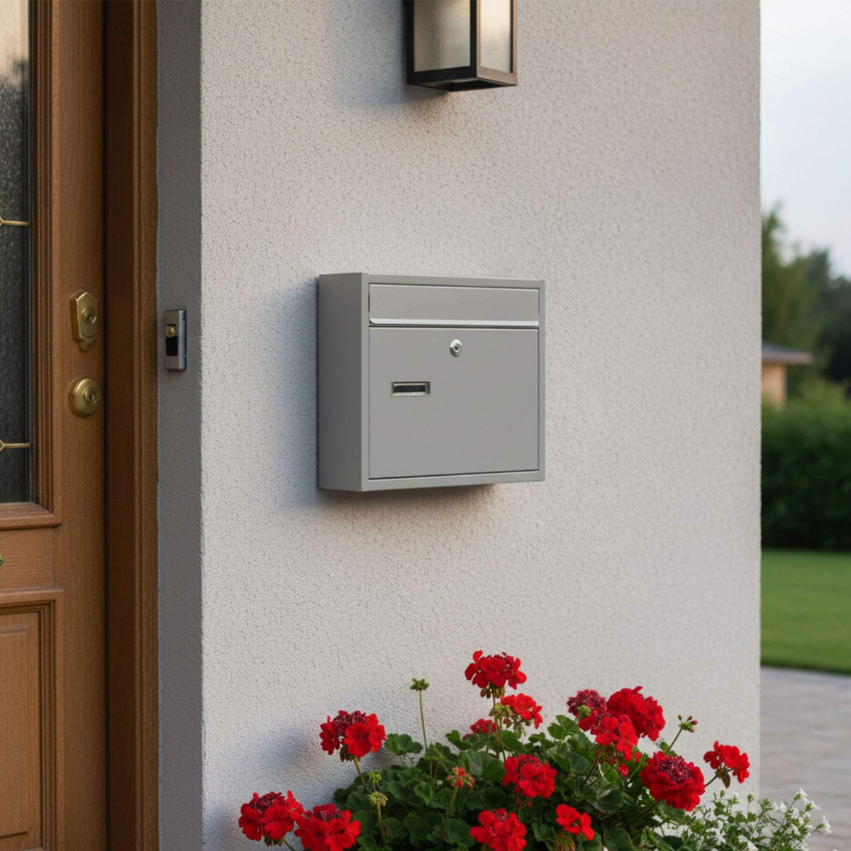 Letterbox with Wide Slot, Powder-Coated Metal