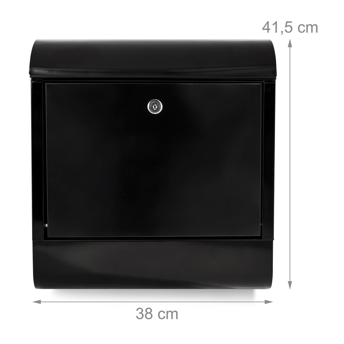 Letterbox with newspaper holder