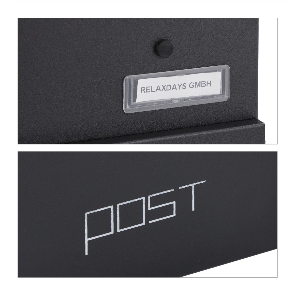 Letterbox with newspaper holder