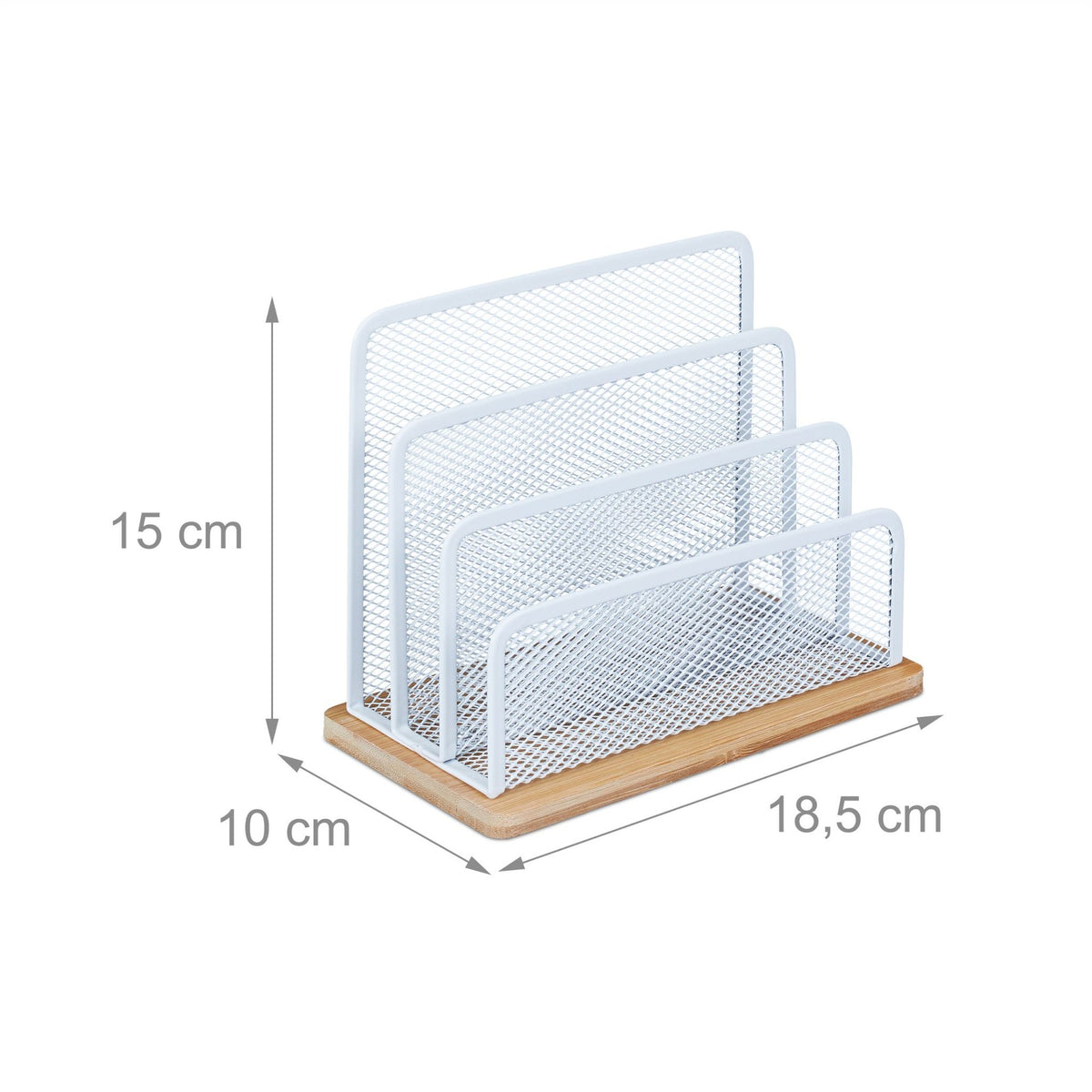 Letter holder Metal & Bamboo